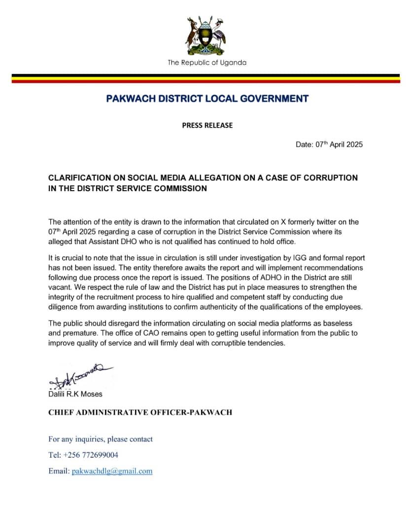 Pakwach district local government