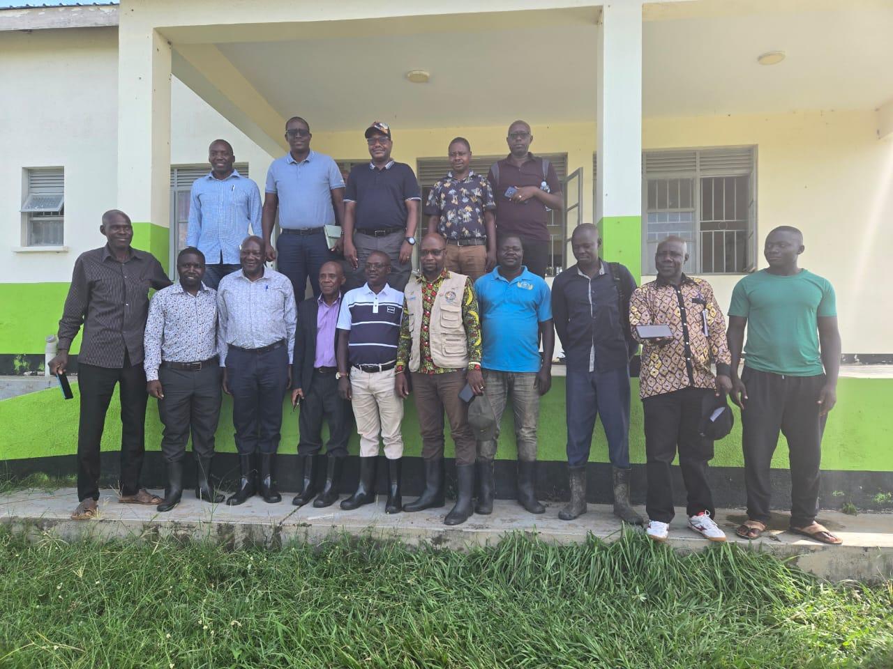 Team for the fact-finding mission on April 5, 2025, involving ITRACOM Holdings, Operation Wealth Creation (OWC), and Wadelai Irrigation Scheme leadership at Wadelai irrigation scheme.