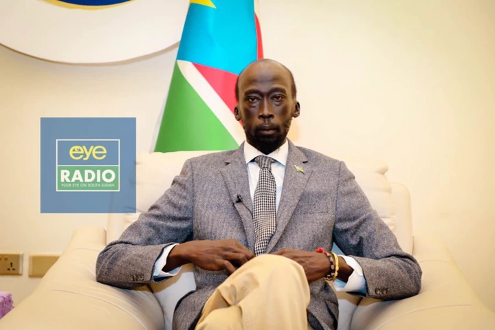 FILE PHOTO: Mabior John Garang de Mabior at Juba International Airport shortly after speaking to Eye Radio awaiting his flight to Nairobi Kenya - Nov. 3, 2021 - Lou Nelson | Eye Radio