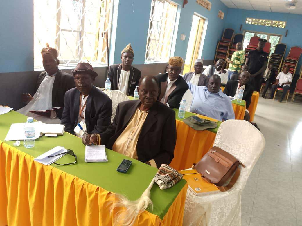 Deputy Prime minister Vincent Ocaya with other chiefs at the engagement.