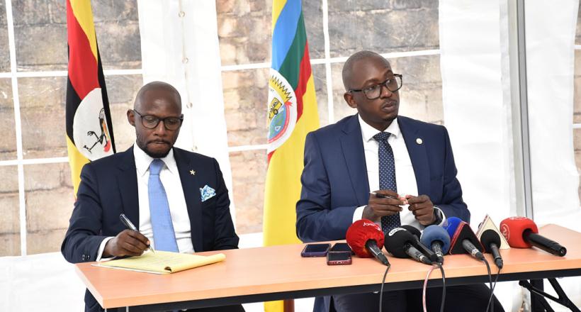 Tribunal Chairperson John addressess a press briefing held at Plot 30, Kyadondo Road, on July 25, 2025.photo/courtesy