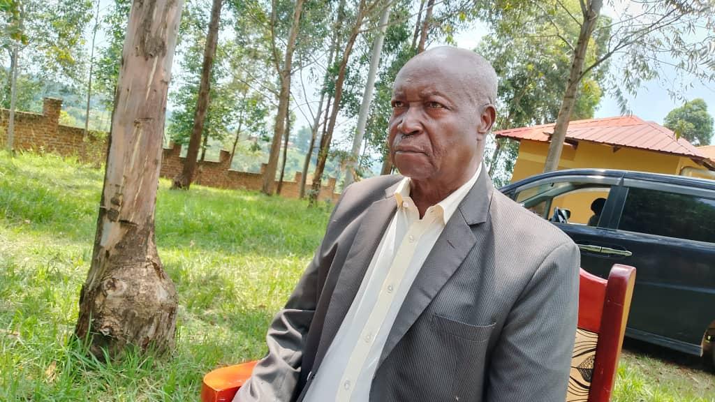 Eng. Simon D'Ujanga speaks to journalists at his home in Ambaki Village, Kaya Parish, Paidha Sub County, Zombo District, on Sunday, July 20, 2025.photo/ Mike Rwothomio