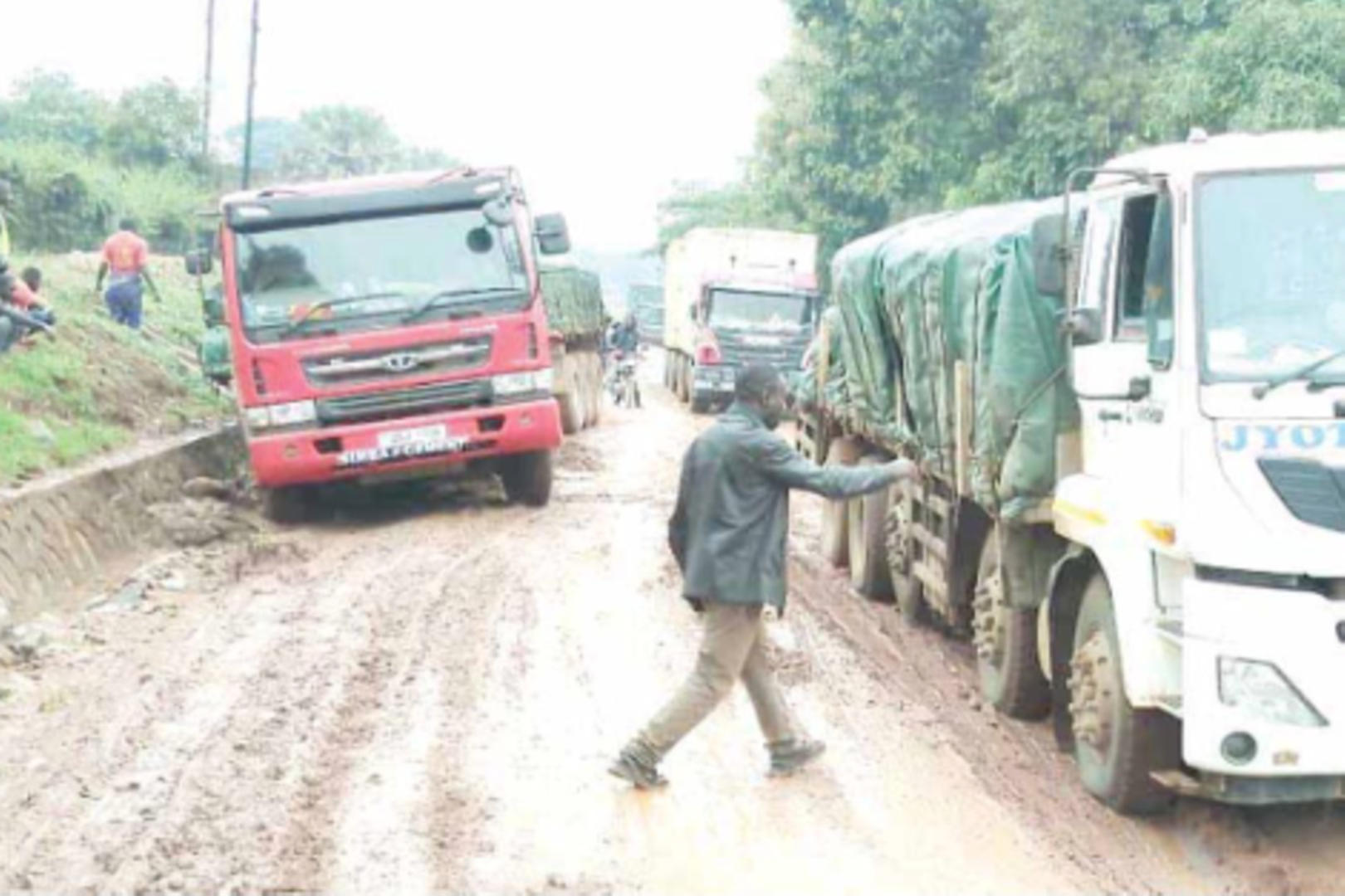 Nebbi Zombo Road in the very bad conditions