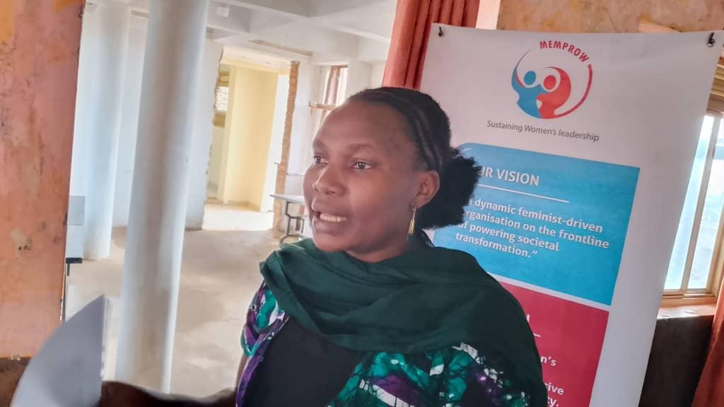Fiona Kwiocwiny is amongst the many child mothers who went through battery of challenges including abuse, lack of parental responsibility amongst others but her life changed following MEMPROW's intervention.Speaking during the engagement at Daudi Courts on August 15, 2025 , Sunday Kayom from MEMPRO, delved into detailed findings that captures shifts in knowledge, attitudes, and behaviors around VAW, emphasizing community-led action.Fiona Kwiocwiny is amongst the many child mothers who went through battery of challenges including abuse, lack of parental responsibility amongst others but her life changed following MEMPROW's intervention.