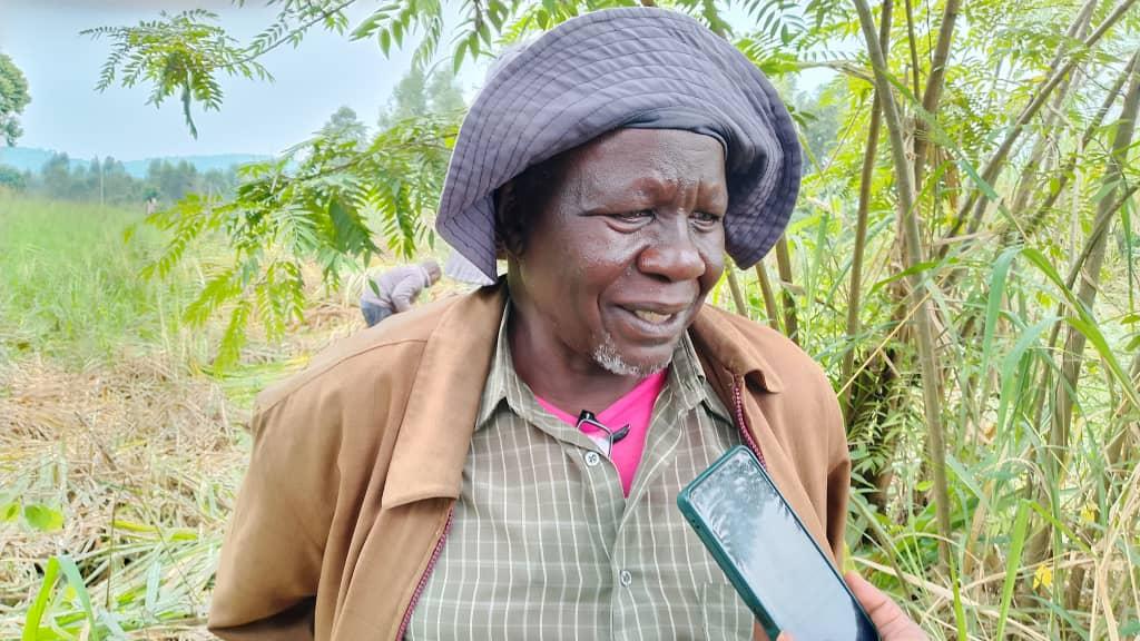Christopher Watumbe, a retired teacher and farmer from Zombo.
