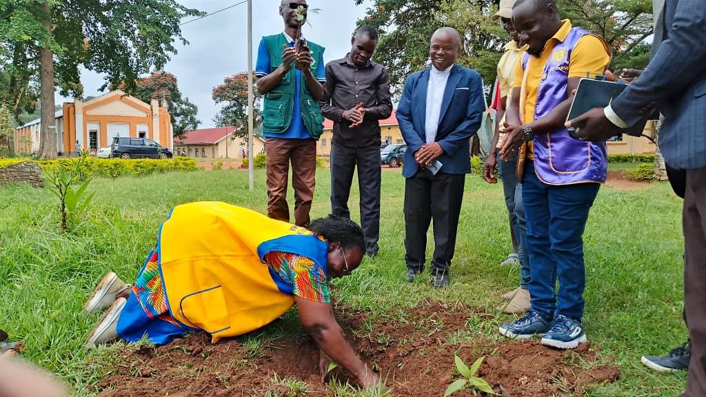 Naturinda, alongside Nyapea Lions Club leadership, participated in a tree-planting initiative at St. Aloysius College Nyapea, advancing the club’s commitment to environmental justice and sustainability