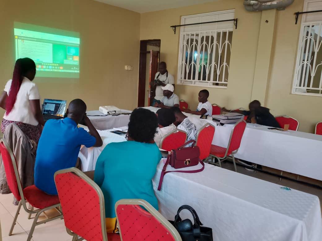 Journalists gather for the training at Gaf Apartment Motel in Nebbi Municipality on September 4, 2025.