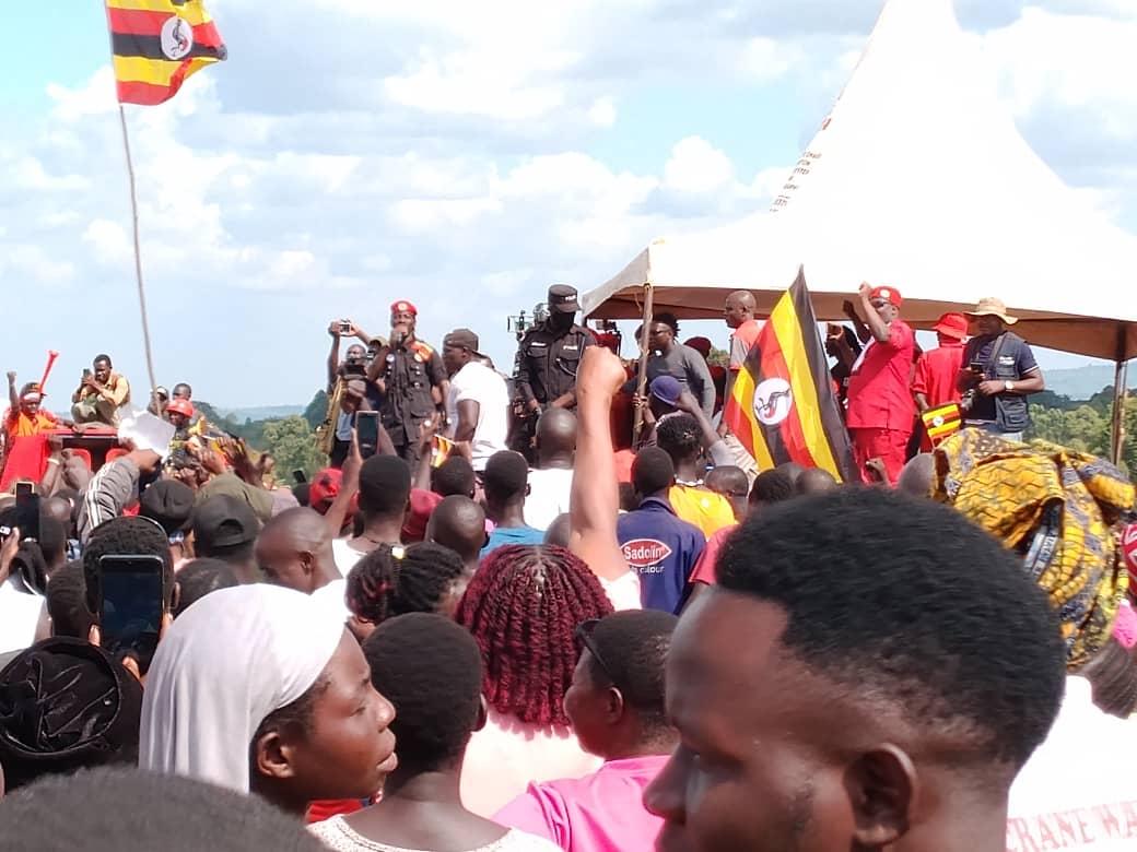 Bobi Wine Campaigns at Kyambogo University Playground in Paidha town council on Tuesday November 18, 2025