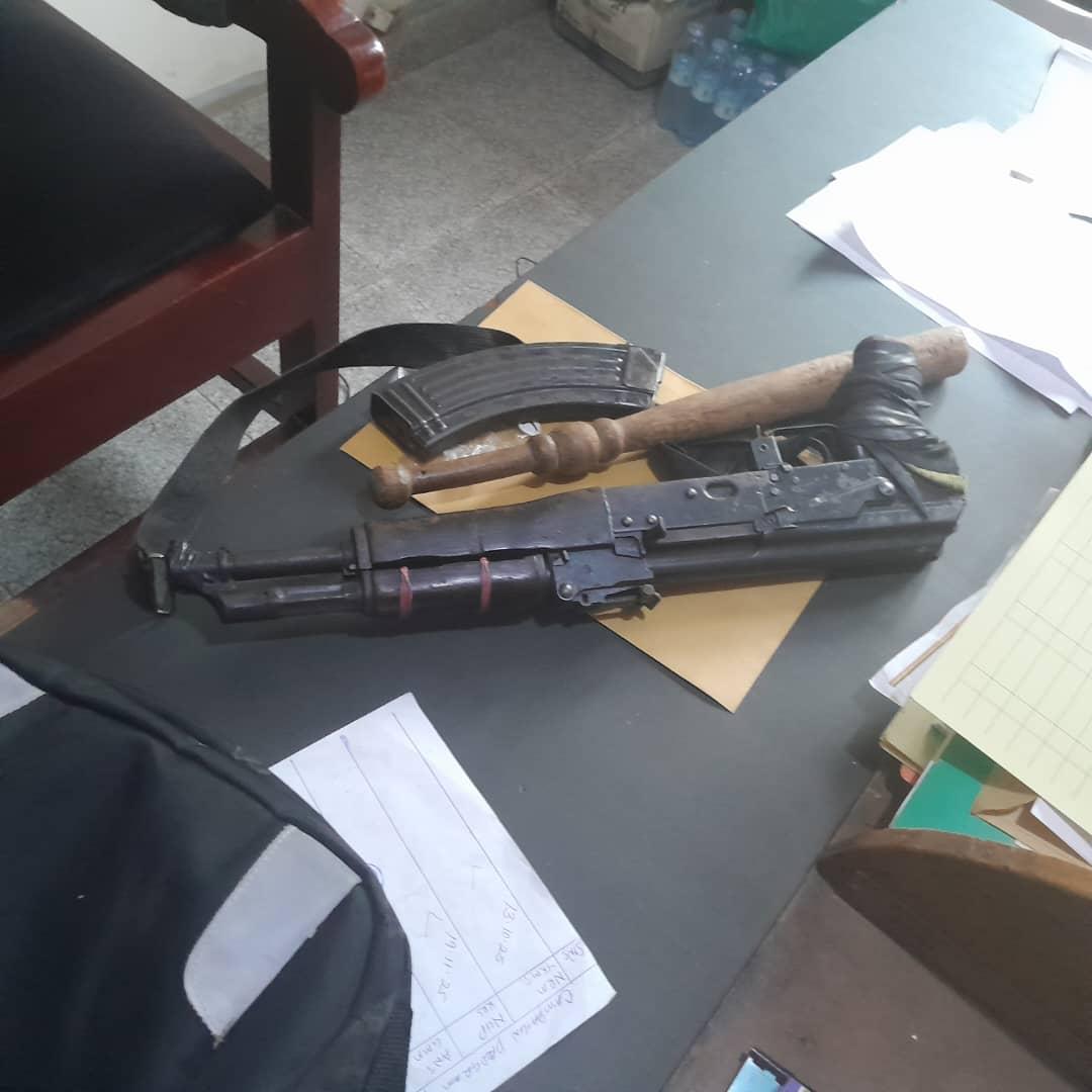 Some of the tools the police discovered from the suspects