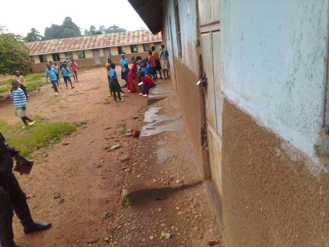 Learners play in one of the school compound in Zombo after teachers Union suspended their industrial action recently.