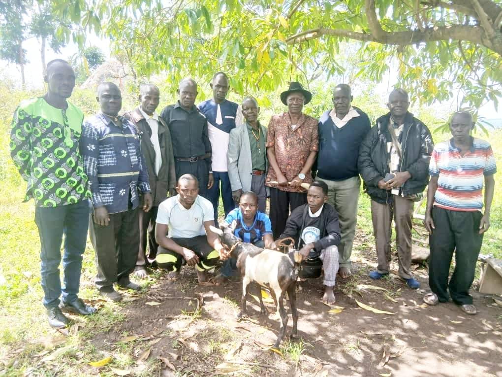 Officials posed for a photo after a dialogue