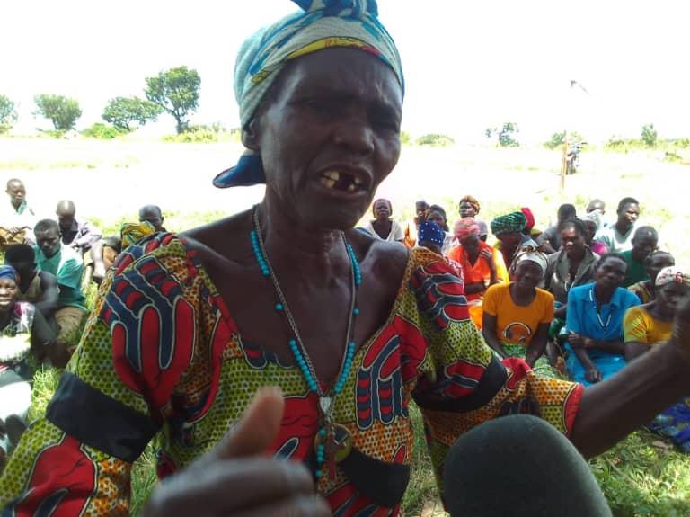 Salotha Anirwoth, 68, appealed for a local market; Abakamel is too distant for elders.