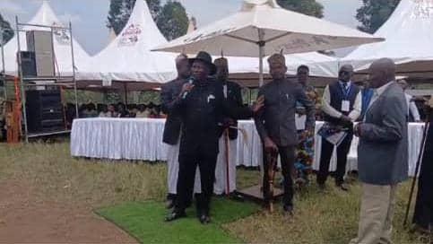 Alur Kingdom Prime Minister Prince Lawrence Opar Angala represented the King at the burial .