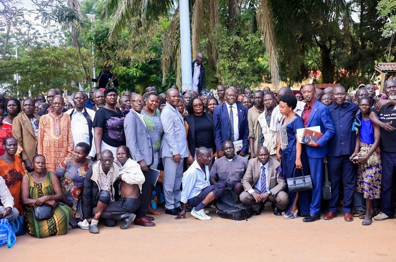 West Nile war claimants posed for a photo after an engagement in Arua City recently.photo. West Nile online