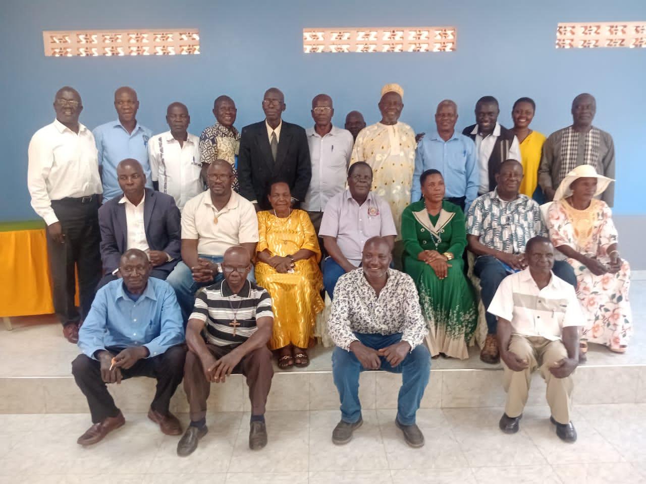 Members posed for a photo after the engagement at Leosim Motel in Nebbi Municipality.