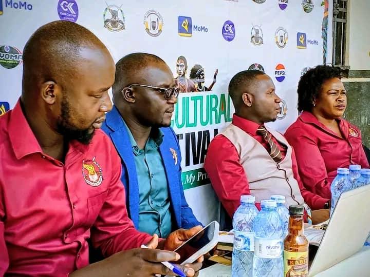 Organizers addresses a press conference at Bar Okoro stadium in Paidha town council on March 7, 2026 photo.Mananu Douglas .
