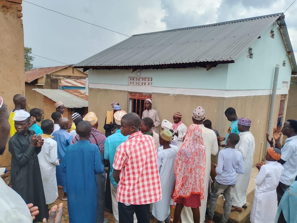 Muslim faithfuls gathered at the site during commissioning of the facility.