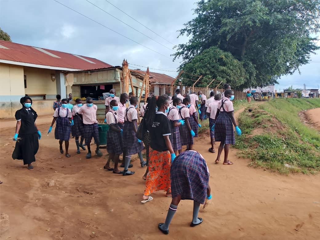 Church youths clean Paidha Health center III