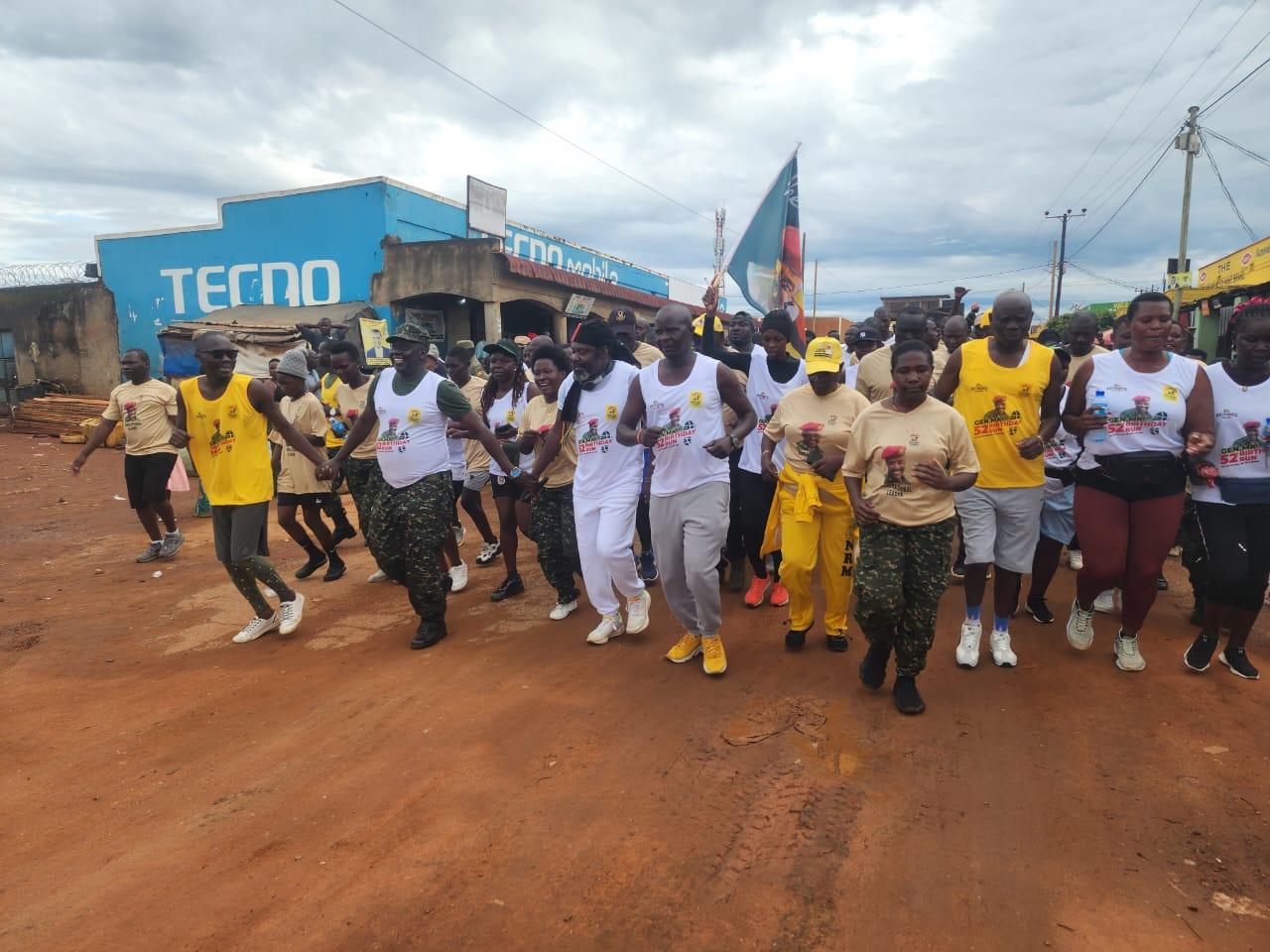 Participants for the Birthday run