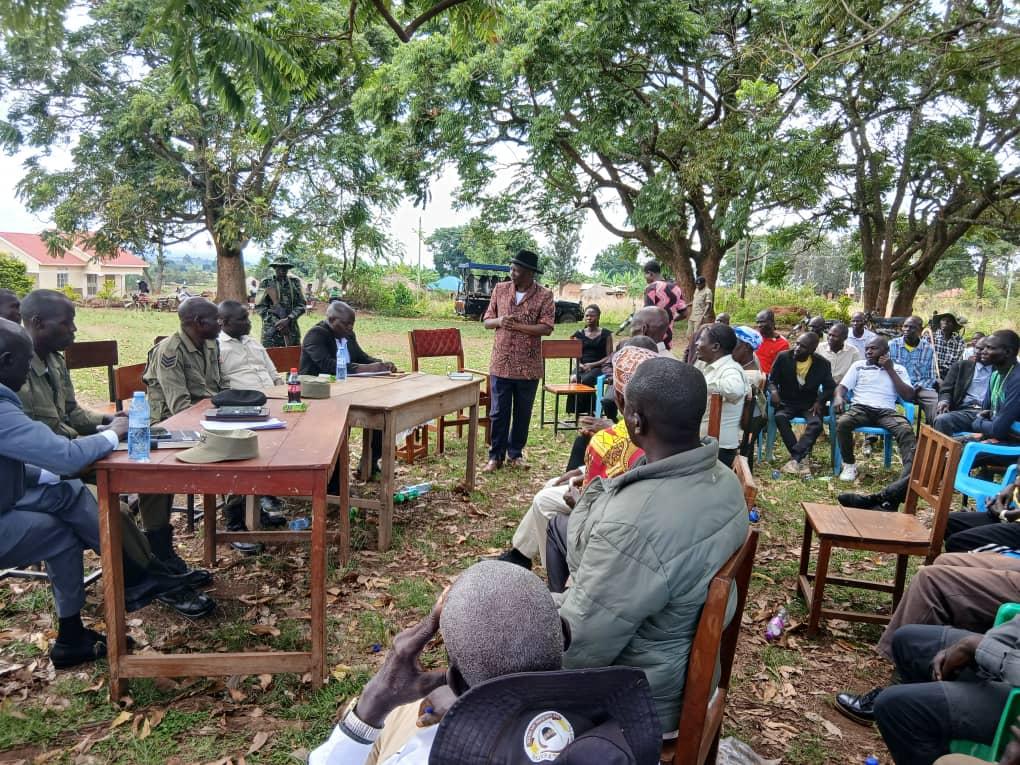 Prime Minister Alur Kingdom Prince Lawrence Opar Angala addresses the gathering