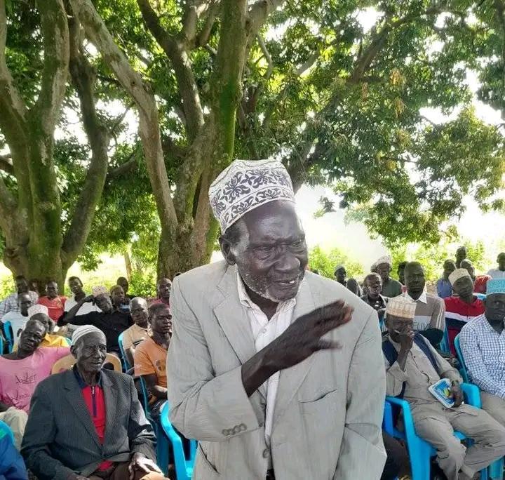 The Late Jabiri Juruga during a recent community gathering.