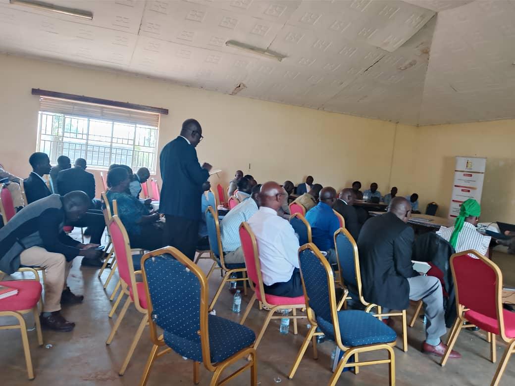 District staff during the engagement at the District Council Hall