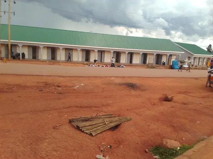 A section of Paidha Central market.