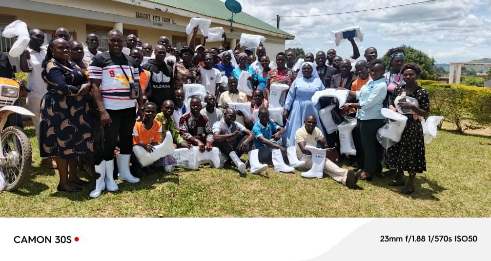 VHTs coordinators capacity building training session at Zombo district community Hall last week. [photo by Alex Pithua