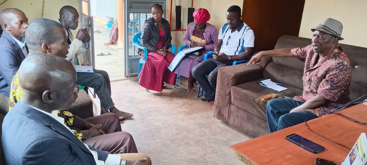 Alur kingdom Prime Minister Prince Lawrence Opar Angala, addressed members of the Alur community empowerment Foundation in his office at Yamu trading center on Friday.