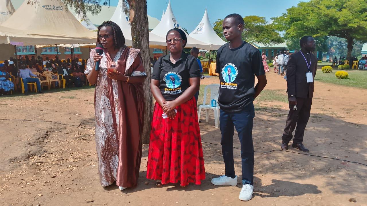 Family Members address the gathering