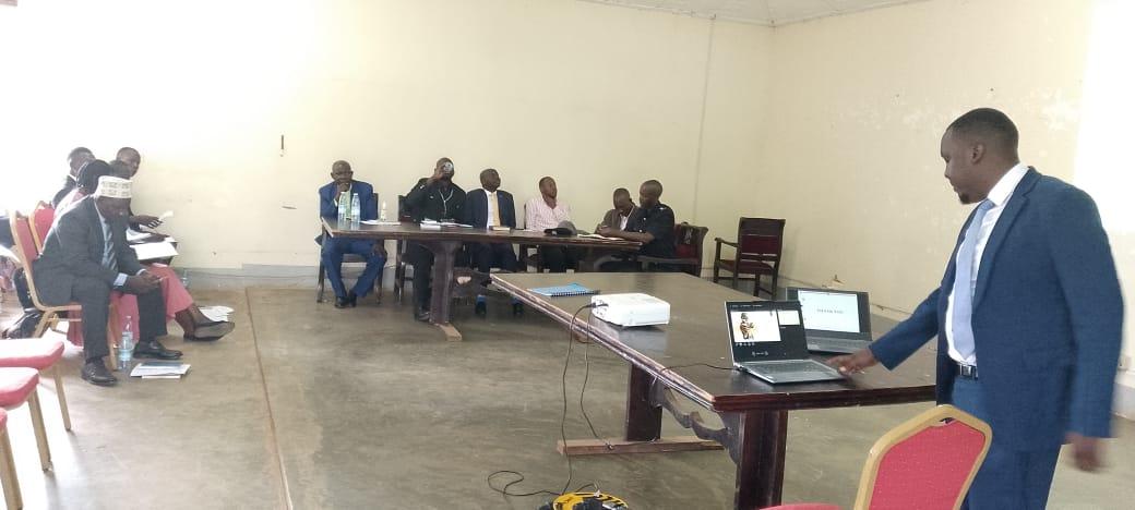 Zombo principal Human Resource Officer training councillors on code of conduct of public officers.