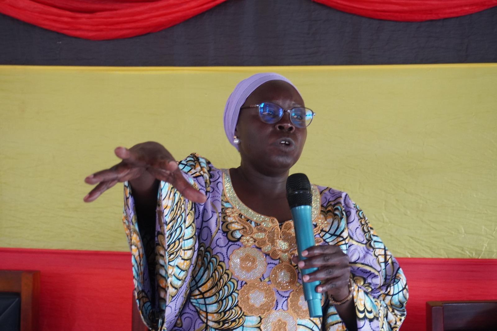 The Minister of State for Defence and Veteran Affairs in charge of Veteran Affairs, Hon. Huda Oleru Abason.