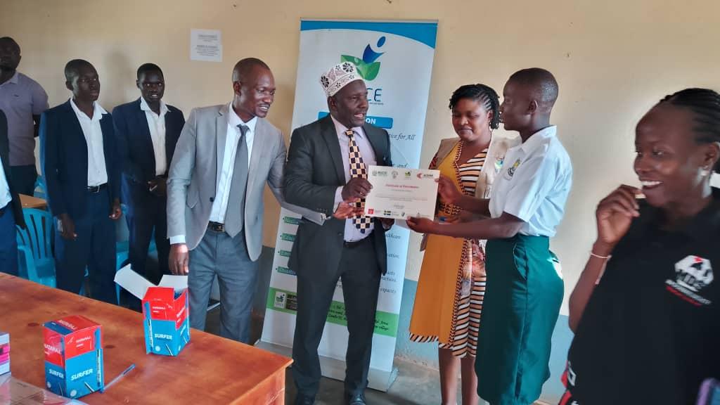 Handing over of certificates to the best overall speaker.