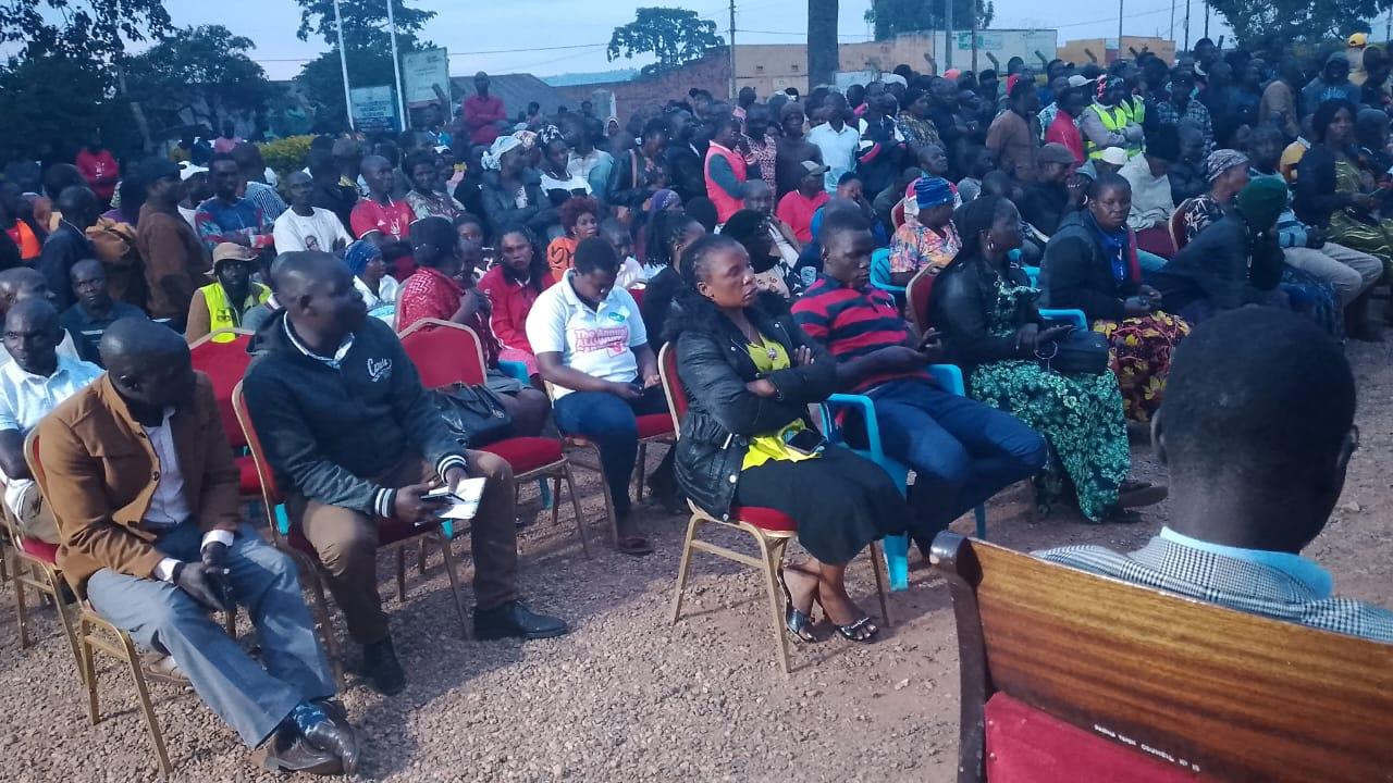 Minister of works Fred Byamukama arrived in Zombo