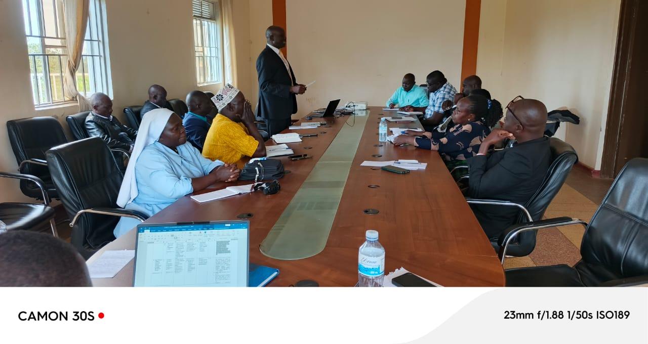 Zombo leaders converged in health boardroom recently for coordination planning meeting for forthcoming measles, rubella vaccination. Photo by Alex Pithua