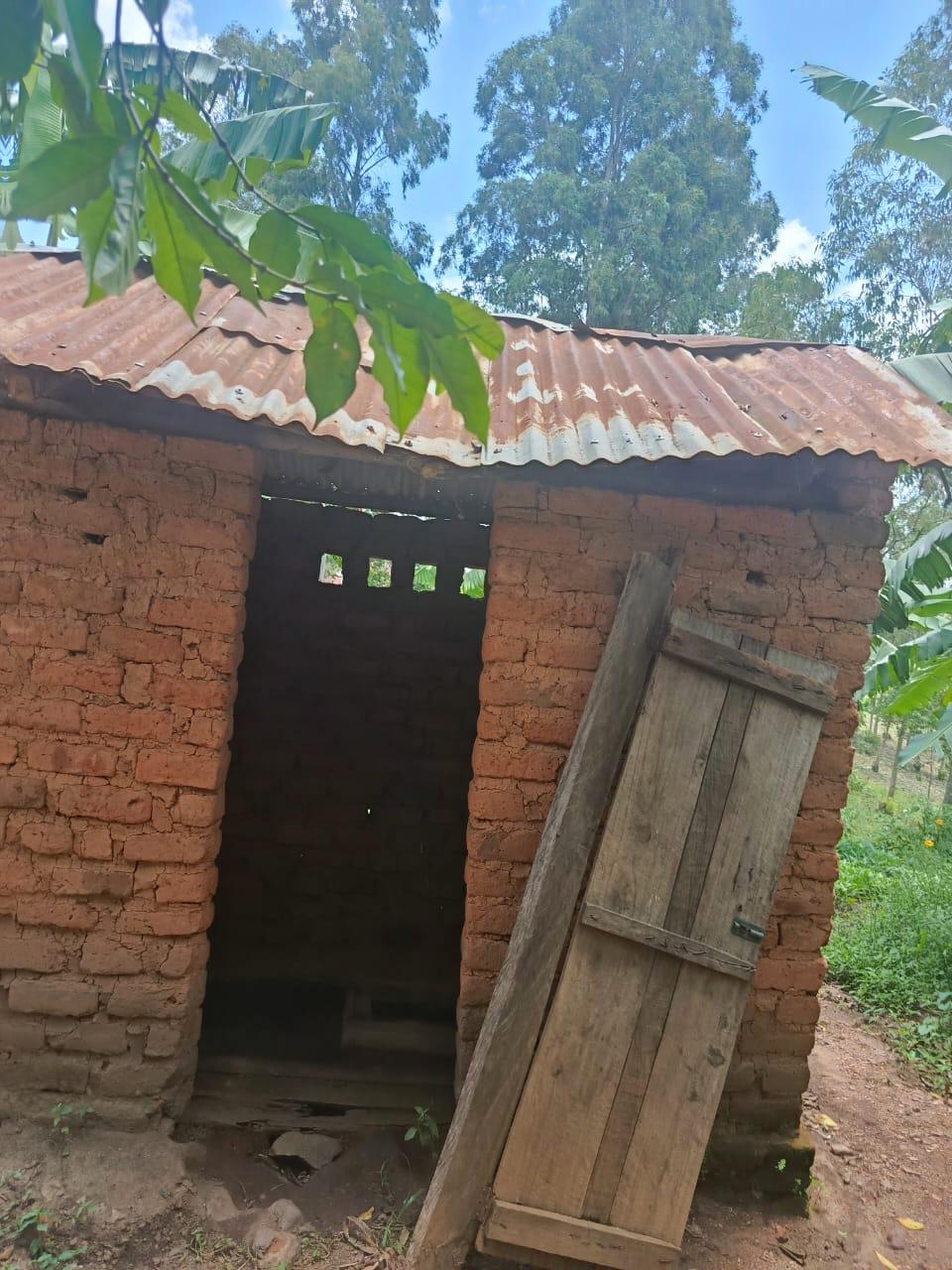 The Church's available latrine facility that has become the only alternative for learners.
