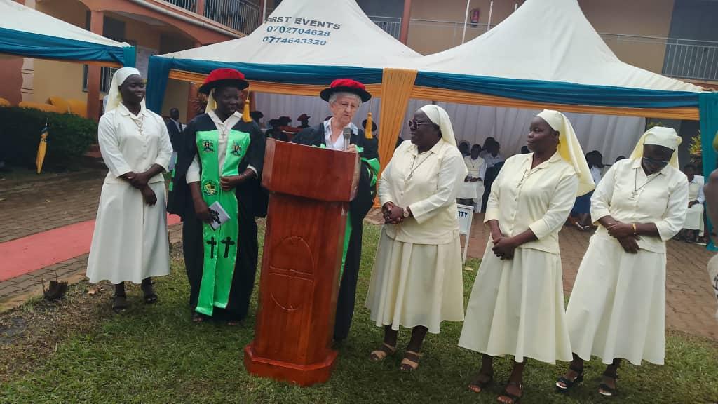 The chief guest, Dr Wilfred Nahamya, the Deputy Executive Secretary of the Uganda Vocational and Technical Assessment Board (UVTAB), commended the Catholic Church for complementing government efforts to promote vocational skills development